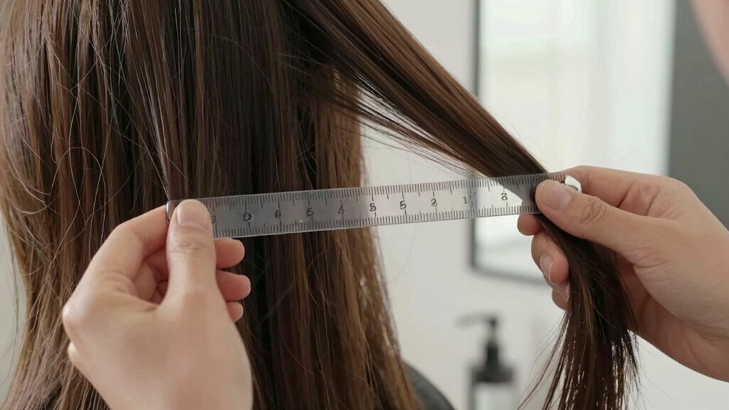 measure hair for styling
