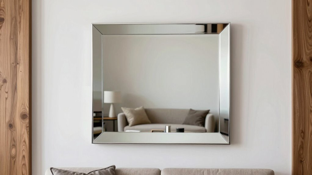 modern structured mirror design