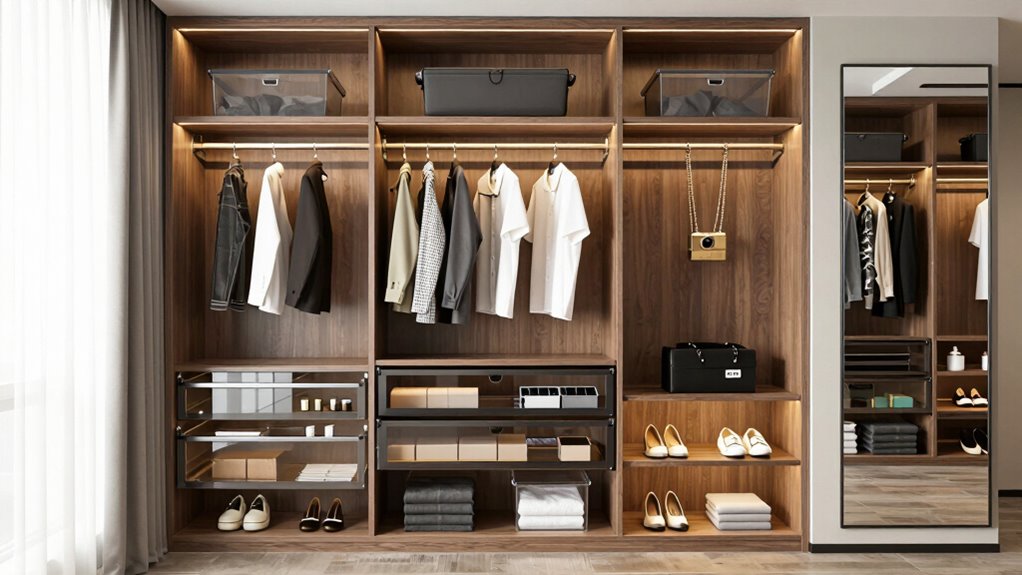 modular closet layout planning