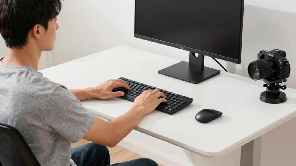 monitor at eye level