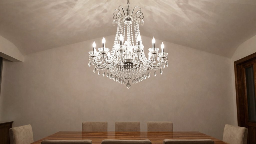 optimal chandelier hanging height