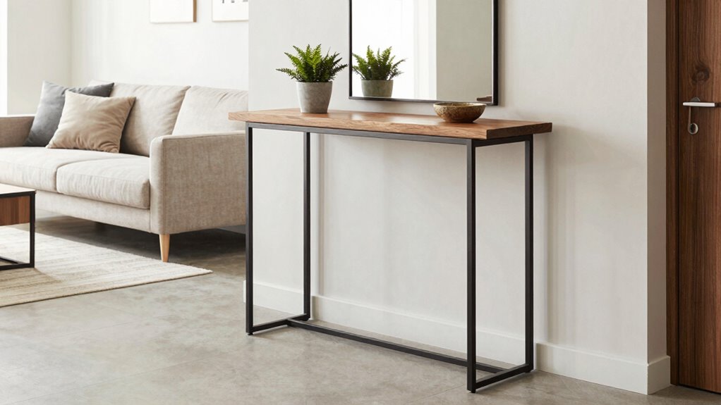 optimal console table placement