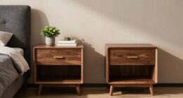 optimal nightstand height storage