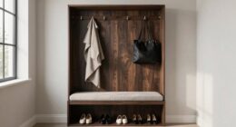 organized entryway drop zone