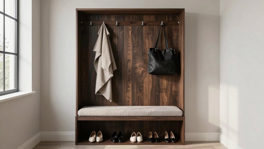 organized entryway drop zone