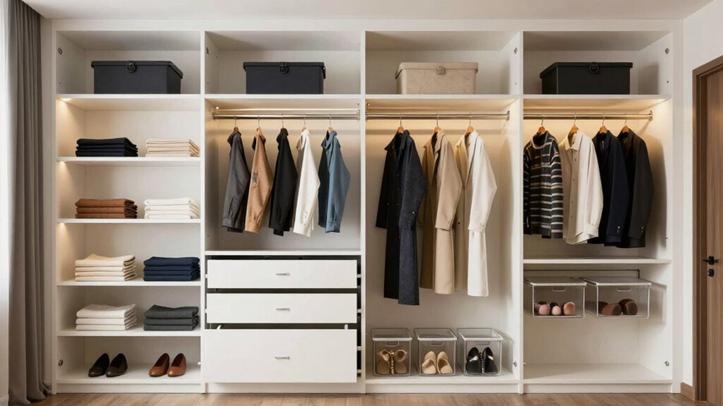 organized stylish closet design