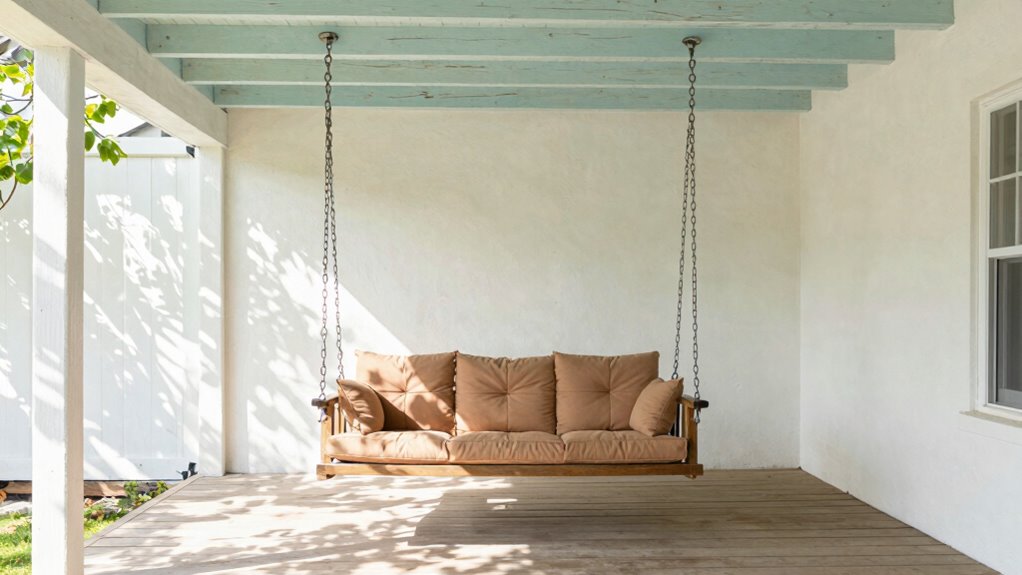 porch swing ceiling setup