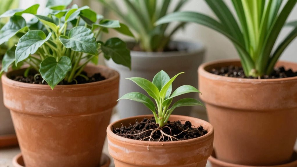 prepare soil and roots