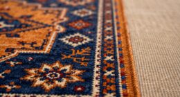 printed vs woven vintage rugs