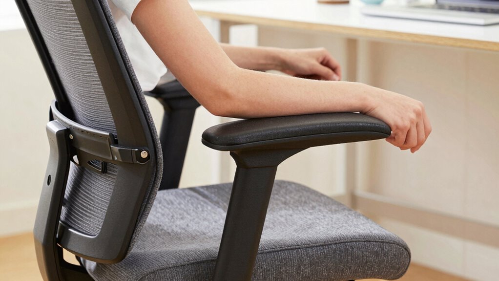 proper armrest height and positioning