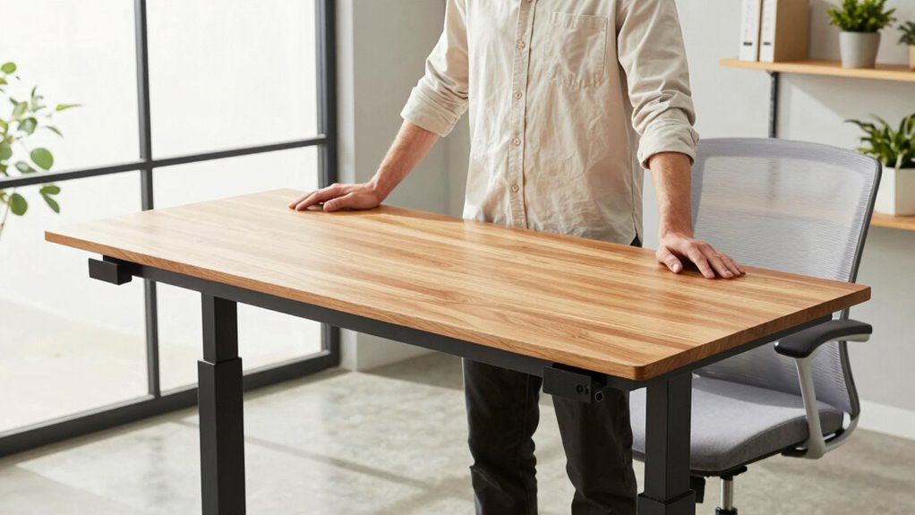 proper height for standing desk