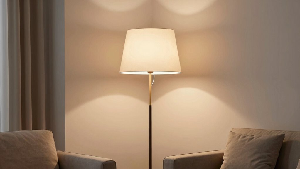 proper lamp placement prevents glare