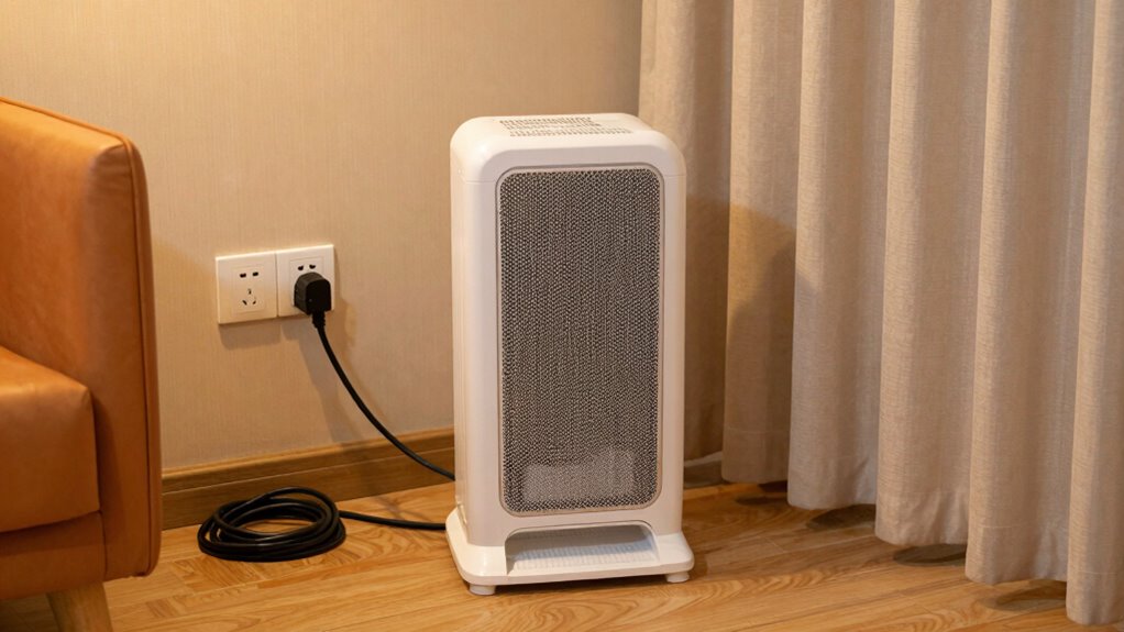 safe heater outlet placement