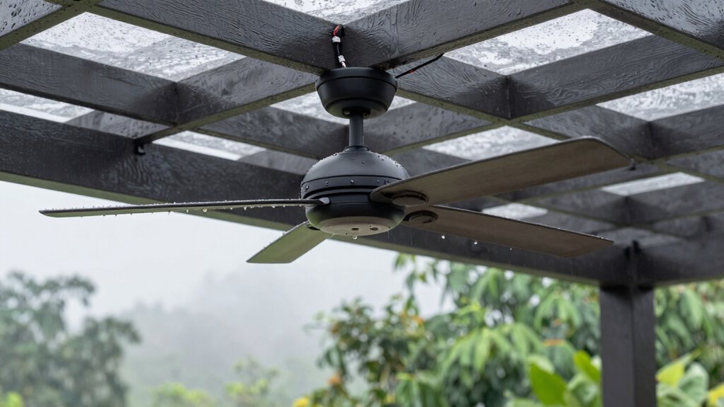 safe outdoor fan installation
