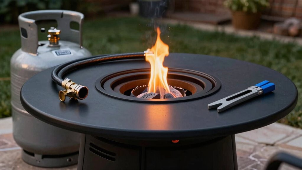 safe propane fire ignition