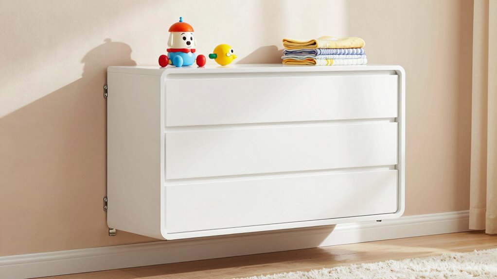 secure furniture to prevent tip overs