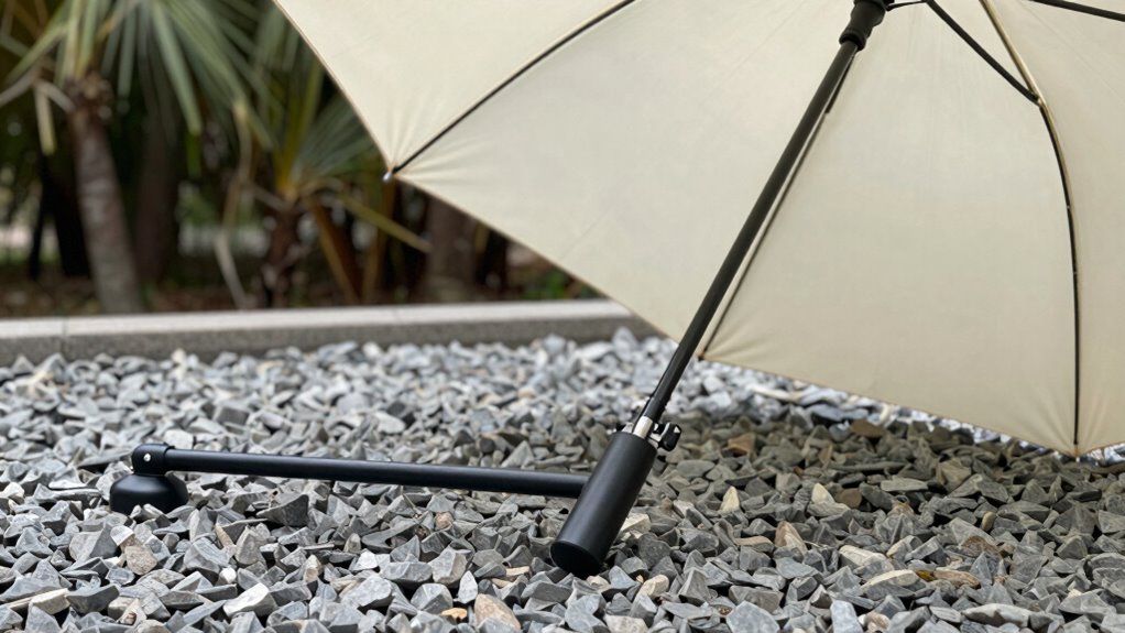 secure umbrella during wind