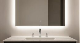 top bathroom mirror lighting