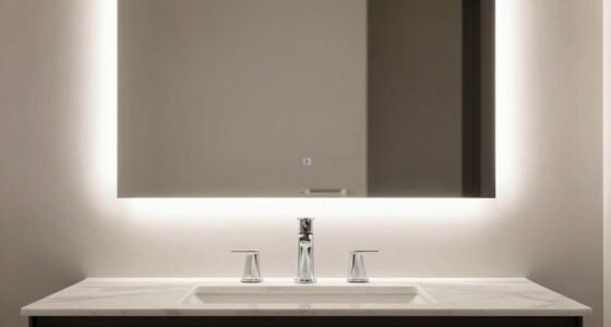 top bathroom mirror lighting