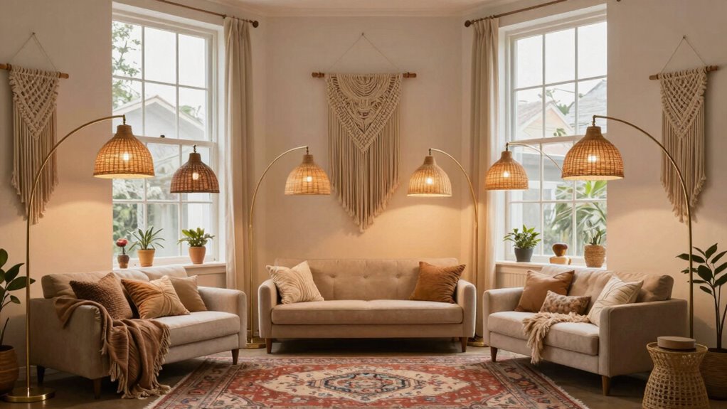 top boho arc floor lamps