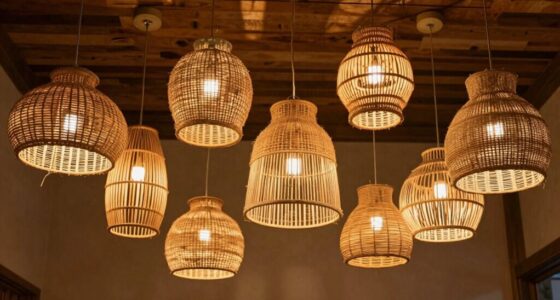 top boho bamboo lighting