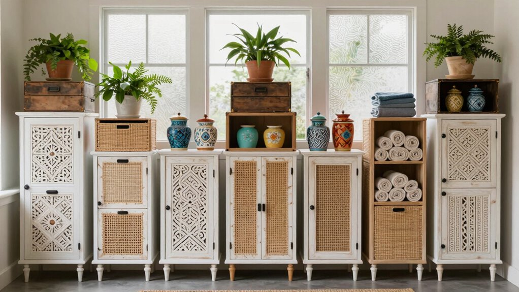 top boho bathroom storage cabinets