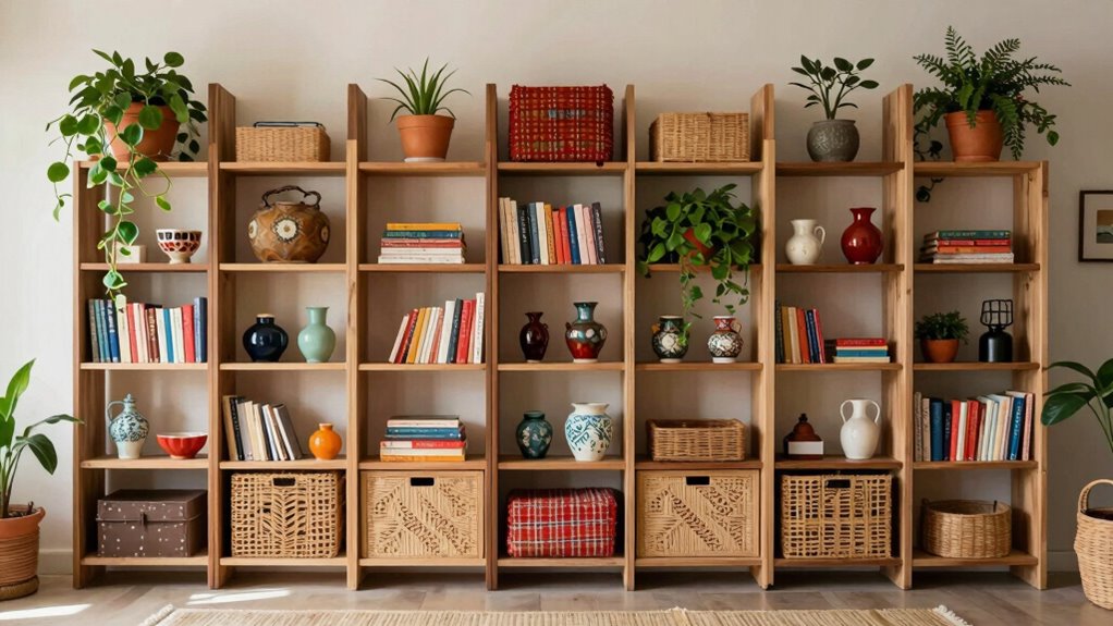 top boho bookcase dividers