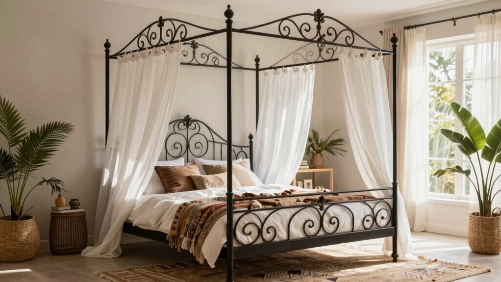 top boho canopy bed styles