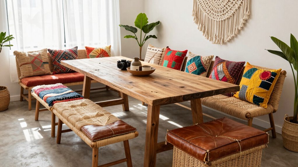 top boho dining bench picks