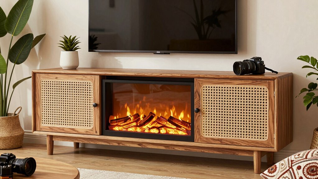 top boho fireplace tv stands