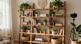 top boho ladder shelves