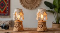 top boho lamp pair