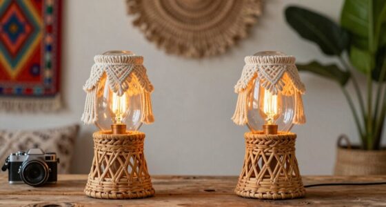 top boho lamp pair