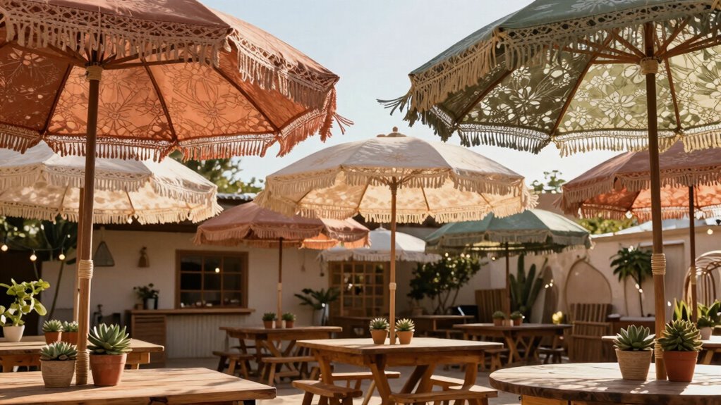 top boho outdoor umbrellas