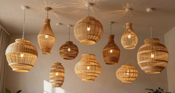 top boho rattan chandeliers