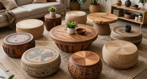top boho round coffee tables