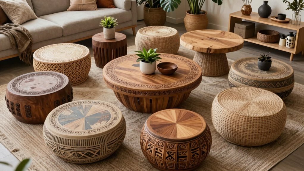 top boho round coffee tables