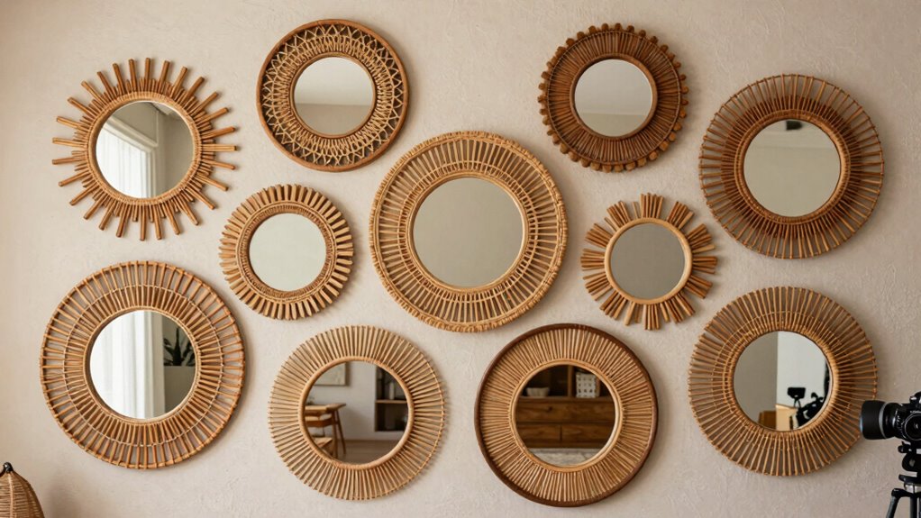 top boho round mirrors