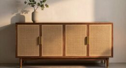 top cane console cabinets