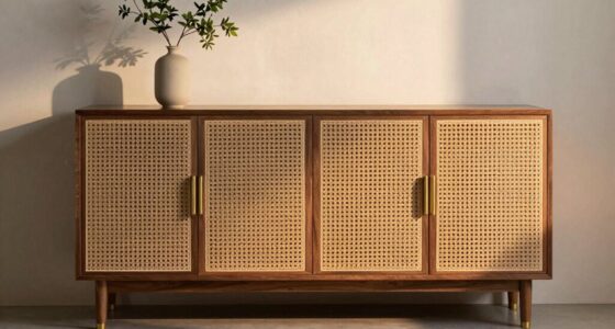 top cane console cabinets