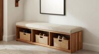 top entryway storage bench options