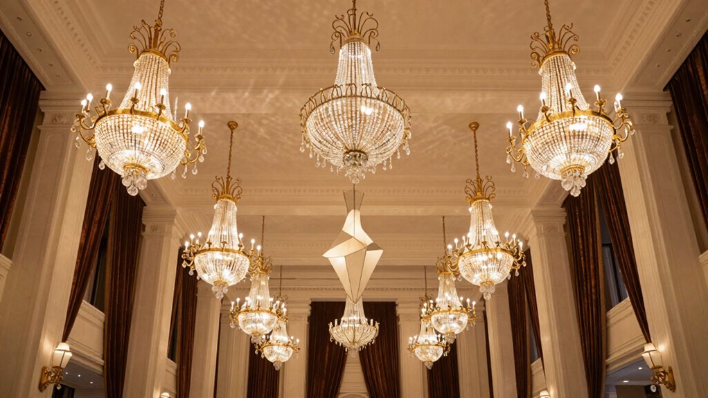 top high ceiling chandeliers