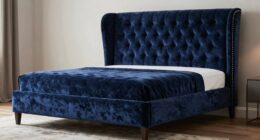 top king upholstered bed frames