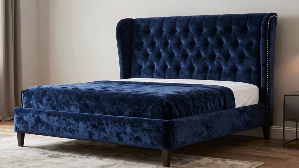 top king upholstered bed frames