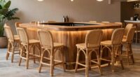 top rattan bar stool sets