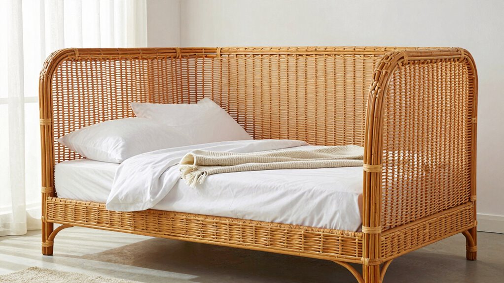 top rattan king bed frames