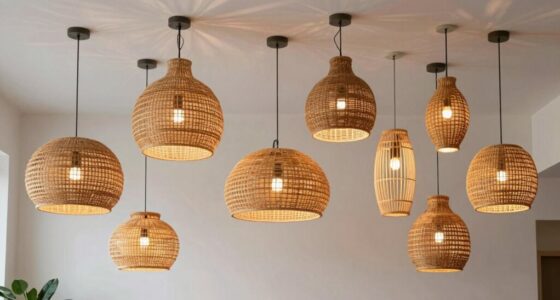 top rattan pendant lights