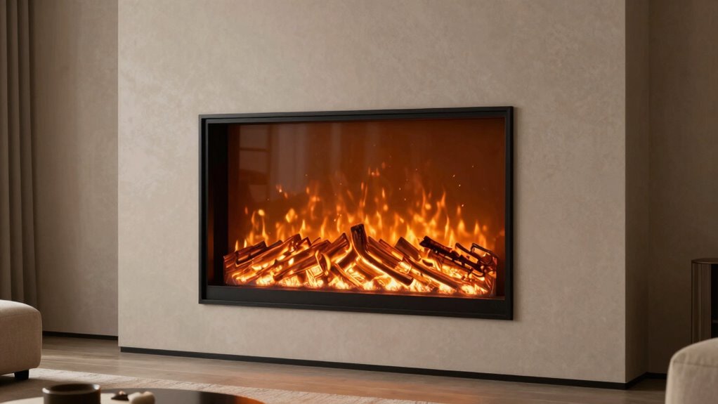 top wall mounted electric fireplaces