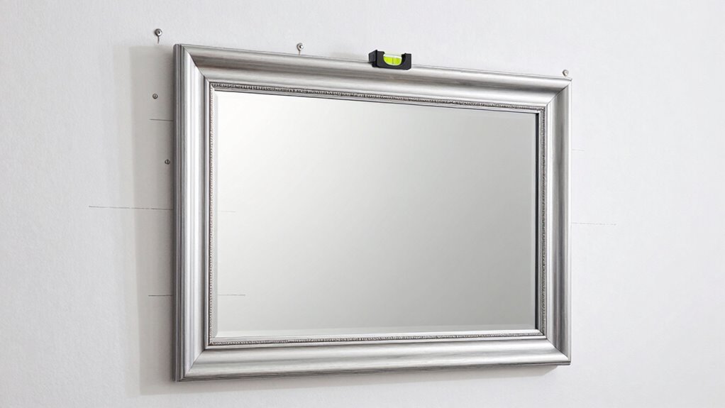 use a level for perfect alignment