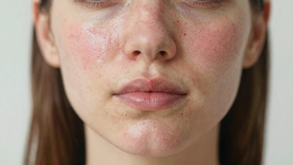 use facial brush cautiously